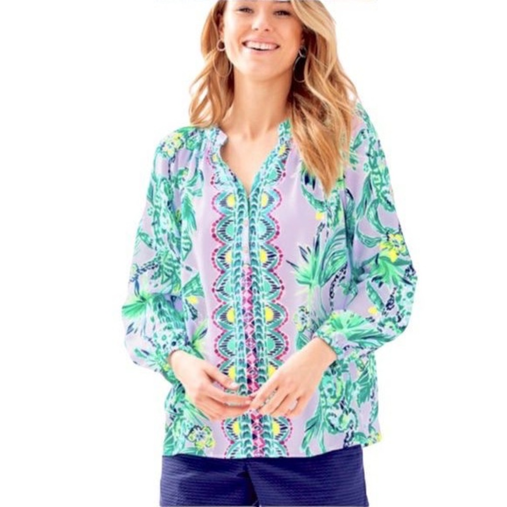 Lilly Pulitzer Silk Elsa Top BNWOT